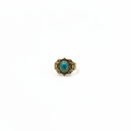 Bague turquoise bronze - vue de face