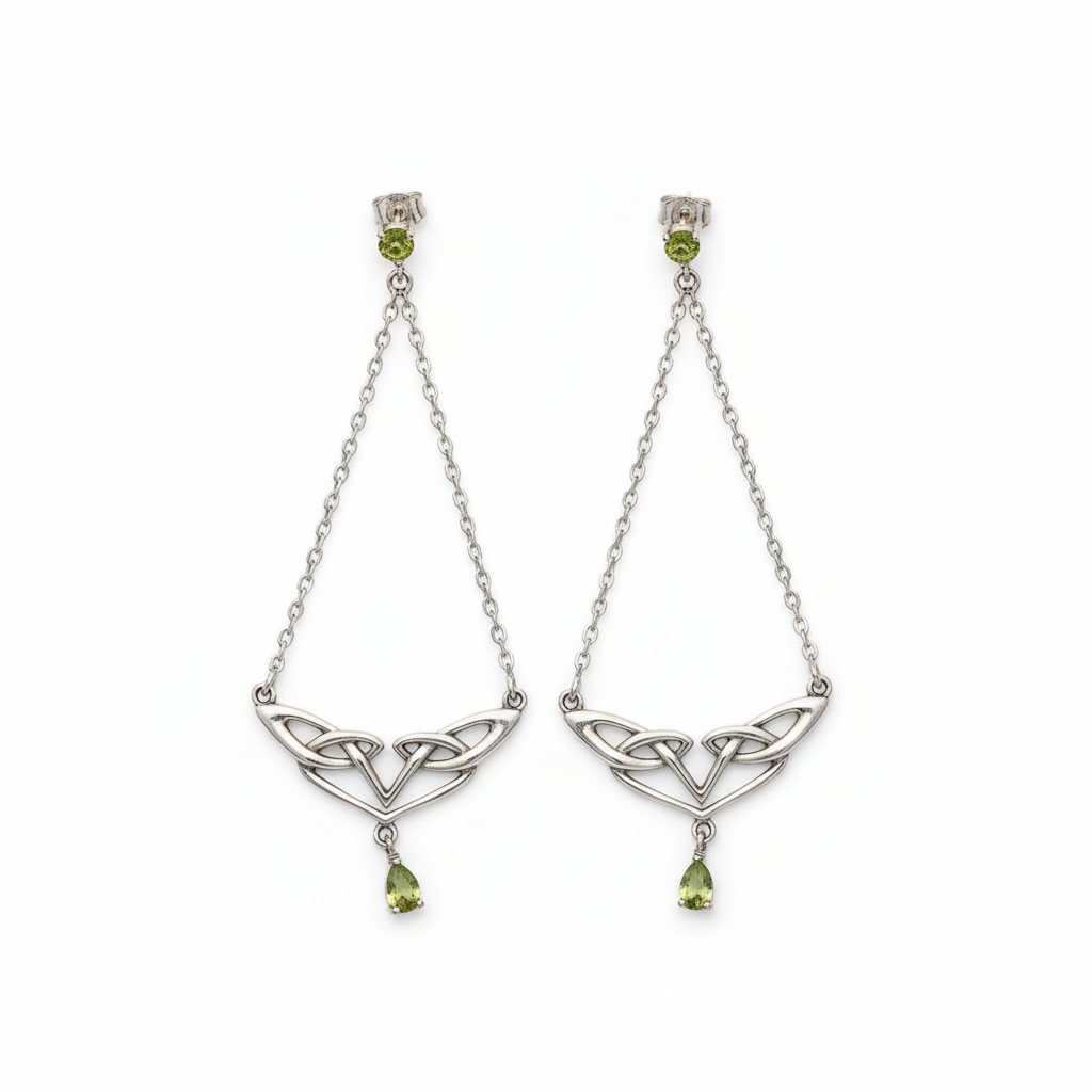 Boucles celtiques blanc pur