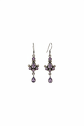 Boucles chandelier améthyste – studio blanc