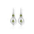 Boucles péridot - fond blanc