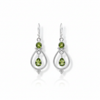 Boucles péridot - fond blanc