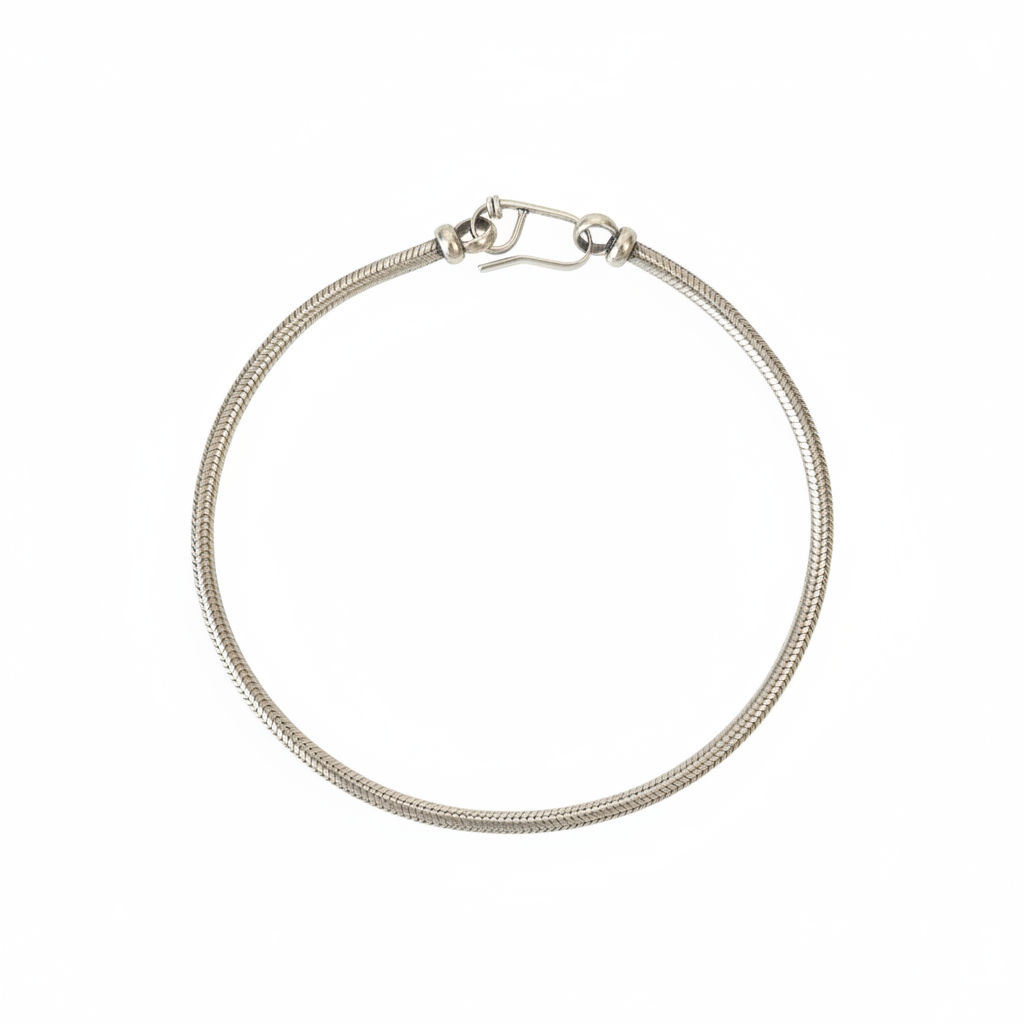 Bracelet argent – studio blanc