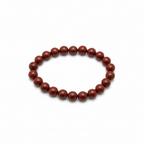 Bracelet jaspe rouge - fond blanc