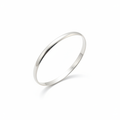 Bracelet jonc argent – position inclinée
