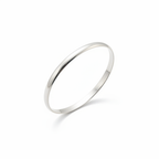 Bracelet jonc argent – position inclinée