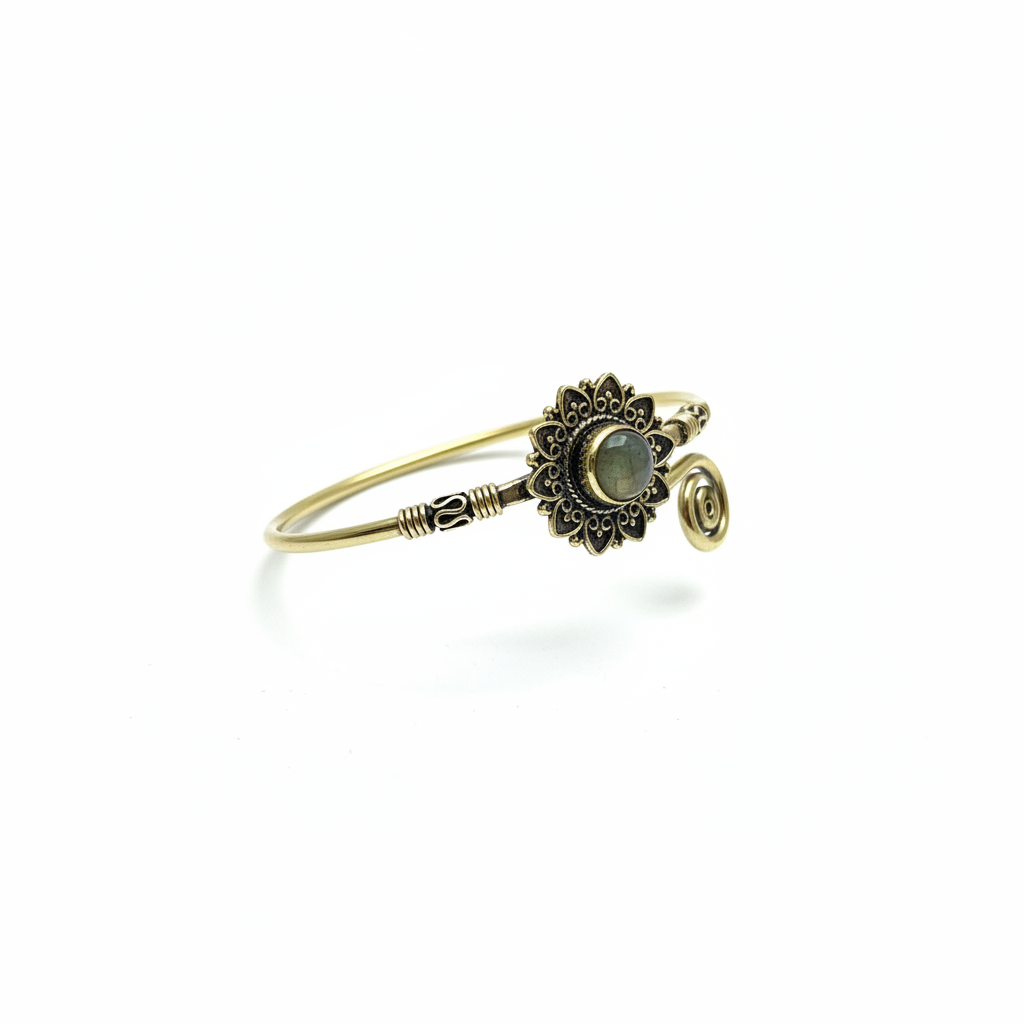 Bracelet jonc labradorite refait