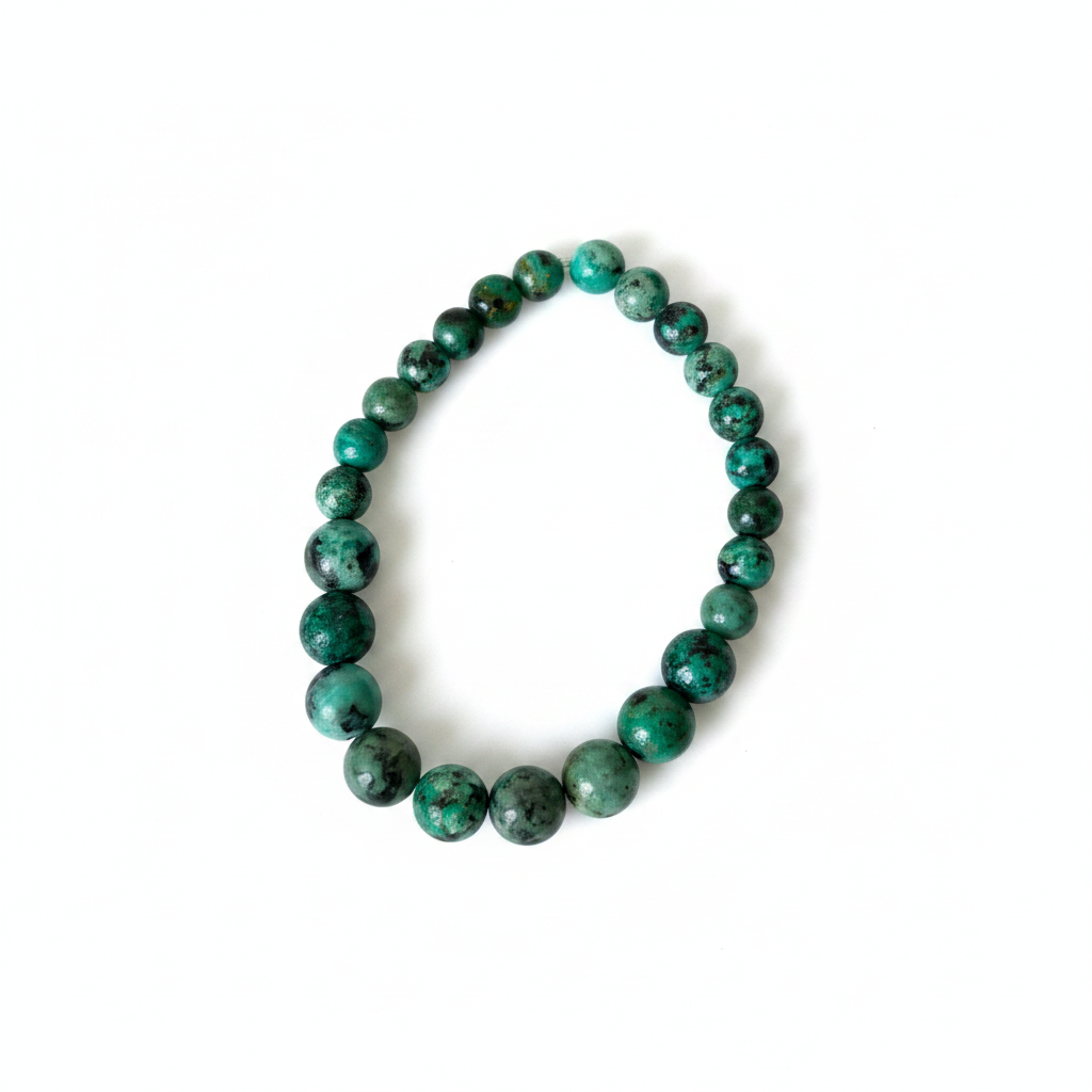Bracelet perles graduées — fond blanc studio