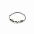 Byzantine Silver Bracelet – White Background, No Rope