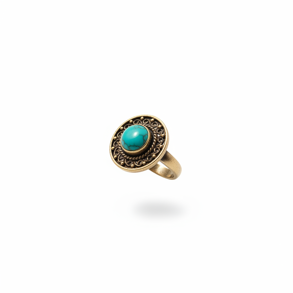 Vitrine bague fond blanc